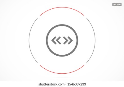 Arrow Icon in trendy flat style isolated on grey background. Arrow symbol for your web site design, logo, app, UI. Vector illustration, EPS10.