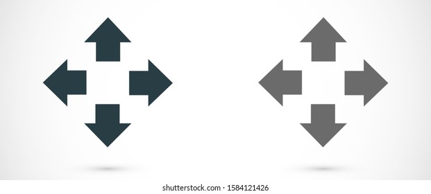 Arrow Icon in trendy flat style isolated on grey background. Arrow symbol for your web site design, logo, app, UI. Vector illustration, EPS10.