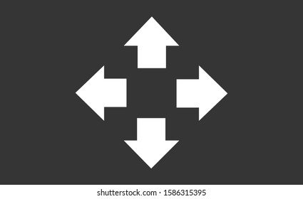 Arrow Icon in trendy flat style isolated on grey background. Arrow symbol for your web site design, logo, app, UI. Vector illustration, EPS10.