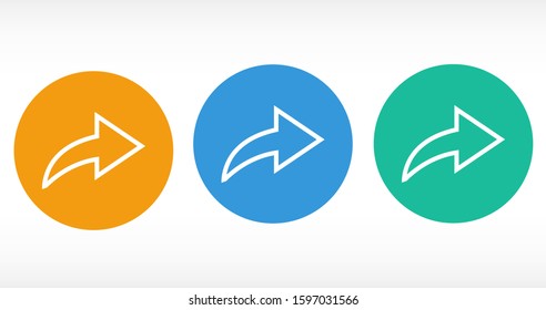 Arrow Icon in trendy flat style isolated on grey background. Arrow symbol for your web site design, logo, app, UI. Vector illustration, EPS10.
