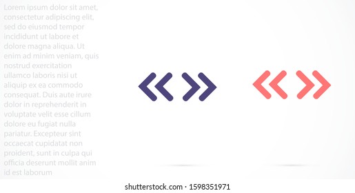 Arrow Icon in trendy flat style isolated on grey background. Arrow symbol for your web site design, logo, app, UI. Vector illustration, EPS10.