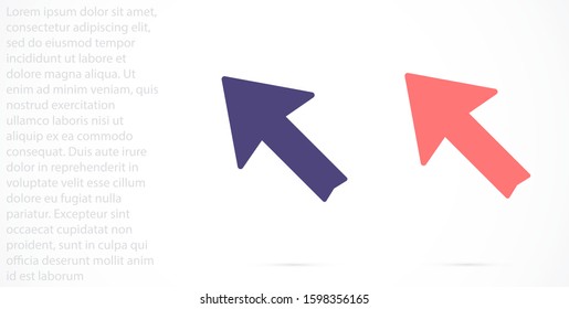 Arrow Icon in trendy flat style isolated on grey background. Arrow symbol for your web site design, logo, app, UI. Vector illustration, EPS10.