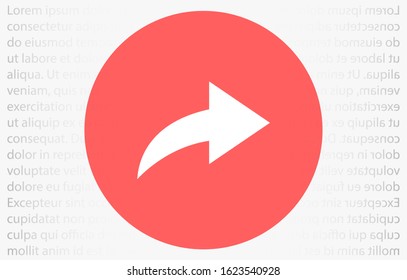 Arrow Icon in trendy flat style isolated on grey background. Arrow symbol for your web site design, logo, app, UI. Vector illustration, EPS10.