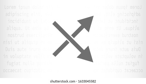 Arrow Icon in trendy flat style isolated on grey background. Arrow symbol for your web site design, logo, app, UI. Vector illustration, EPS10.