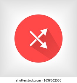 Arrow Icon in trendy flat style isolated on grey background. Arrow symbol for your web site design, logo, app, UI. Vector illustration, EPS10.