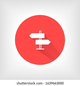 Arrow Icon in trendy flat style isolated on grey background. Arrow symbol for your web site design, logo, app, UI. Vector illustration, EPS10.