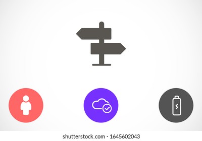 Arrow Icon in trendy flat style isolated on grey background. Arrow symbol for your web site design, logo, app, UI. Vector illustration, EPS10.