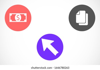 Arrow Icon in trendy flat style isolated on grey background. Arrow symbol for your web site design, logo, app, UI. Vector illustration, EPS10.