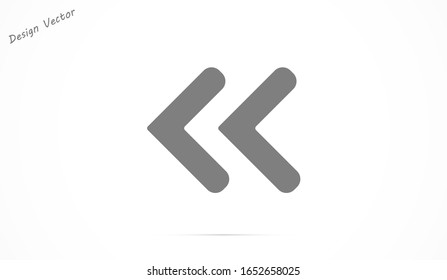 Icono de flecha en estilo plano moderno aislado en fondo gris. Símbolo de flecha para el diseño del sitio web, logotipo, aplicación, UI. Ilustración del vector, EPS10.