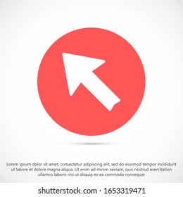 Arrow Icon in trendy flat style isolated on grey background. Arrow symbol for your web site design, logo, app, UI. Vector illustration, EPS10.