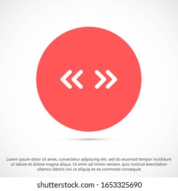 Pfeilsymbol im trendigen, flachen Stil einzeln auf grauem Hintergrund. Pfeilsymbol für Ihre Website-Design, Logo, App, UI. Vektorillustration, EPS10.