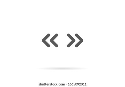 Pfeilsymbol im trendigen, flachen Stil einzeln auf grauem Hintergrund. Pfeilsymbol für Ihre Website-Design, Logo, App, UI. Vektorillustration, EPS10.