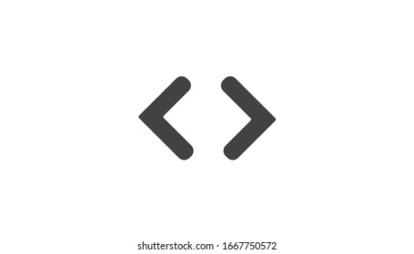 Icono de flecha en estilo plano moderno aislado  
