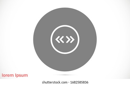 Arrow Icon in trendy flat style isolated on grey background. Arrow symbol for your web site design, logo, app, UI. Vector illustration, EPS10.