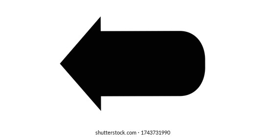 Icono de flecha en estilo plano de moda aislado en fondo gris. Símbolo de flecha para el diseño del sitio web, logotipo, aplicación, interfaz de usuario. Ilustración del vector, EPS10.