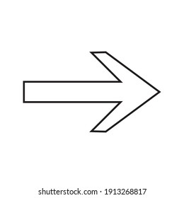 Arrow Icon in trendy flat style isolated on white background. Arrow symbol for your web site design, logo, app, UI. Vector illustration, EPS10.