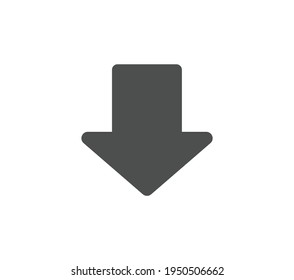 Icono de flecha en estilo plano de moda aislado en fondo blanco. Símbolo de flecha para el diseño del sitio web, logotipo, aplicación, interfaz de usuario. Ilustración del vector, EPS10.