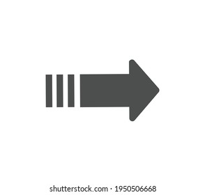 Arrow Icon in trendy flat style isolated on white background. Arrow symbol for your web site design, logo, app, UI. Vector illustration, EPS10.
