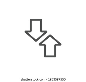 Arrow Icon in trendy flat style isolated on white background. Arrow symbol for your web site design, logo, app, UI. Vector illustration, EPS10.