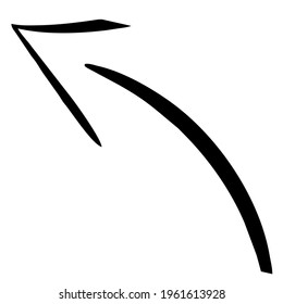 Icono de flecha en estilo plano de moda aislado en fondo gris. Símbolos de flecha para el diseño del sitio web, logotipo, aplicación, interfaz de usuario. Ilustración del vector, EPS10.