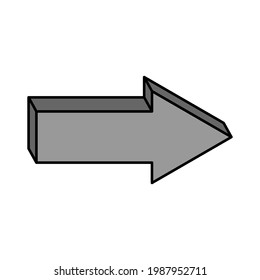Pfeilsymbol im trendigen, flachen Stil einzeln auf grauem Hintergrund. Pfeilsymbol für Ihre Website-Design, Logo, App, UI. Vektorgrafik, EPS10.