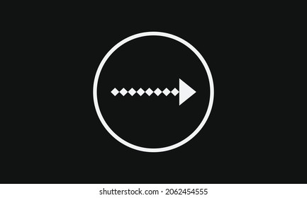 Arrow Icon in trendy flat style isolated on grey background. Arrow symbol for your web site design, logo, app, UI. Vector illustration, EPS10. 