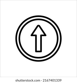 Arrow Icon in trendy flat style isolated on white background