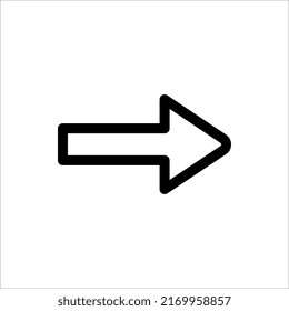 Arrow Icon in trendy flat style isolated on white background