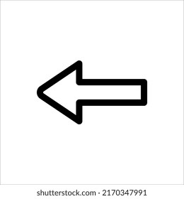 Arrow Icon in trendy flat style isolated on white background