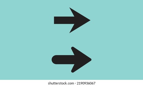 Arrow Icon in trendy flat style isolated on blue background. Arrow symbol for your web site design, logo, app, UI. Vector illustration
