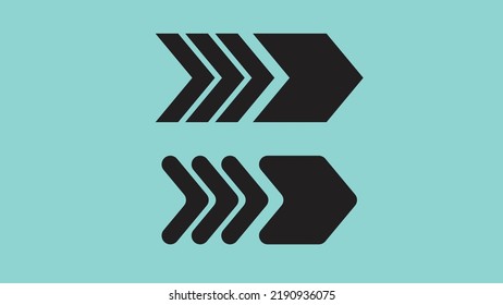 Arrow Icon in trendy flat style isolated on blue background. Arrow symbol for your web site design, logo, app, UI. Vector illustration
