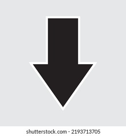 Arrow Icon in trendy flat style isolated on grey background. Arrow symbol for your web site design, logo, app, UI. Vector illustration
