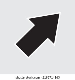 Arrow Icon in trendy flat style isolated on grey background. Arrow symbol for your web site design, logo, app, UI. Vector illustration