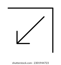 Arrow Icon in trendy flat style isolated on grey background. Arrow symbol for your web site design, logo, app, UI. Vector illustration