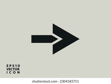 Arrow Icon in trendy flat style isolated on gray background. Arrow symbol for your web site design, logo, app, UI. Vector illustration, EPS10.