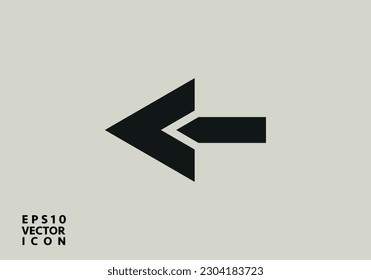 Arrow Icon in trendy flat style isolated on gray background. Arrow symbol for your web site design, logo, app, UI. Vector illustration, EPS10.