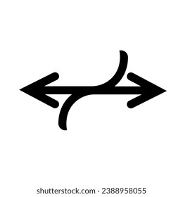 Arrow icon in trendy flat style  vector illustration.