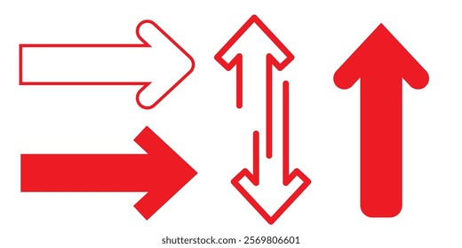 Arrow Icon in trendy flat style isolated on white background. Arrow symbol for your web site design, logo, app, UI. Vector illustration,