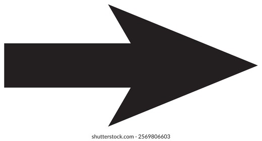 Arrow Icon in trendy flat style isolated on white background. Arrow symbol for your web site design, logo, app, UI. Vector illustration,