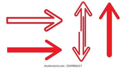 Arrow Icon in trendy flat style isolated on white background. Arrow symbol for your web site design, logo, app, UI. Vector illustration,