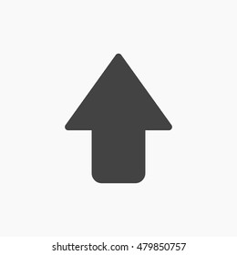 Arrow Icon in trendy flat style isolated on grey background. Arrow symbol for your web design