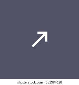 Arrow Icon in trendy flat style