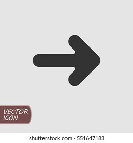 Arrow Icon in trendy flat style