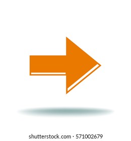 Arrow Icon in trendy flat style isolated. Arrow symbol for your web site design, logo, app, UI. Vector illustration, EPS10.