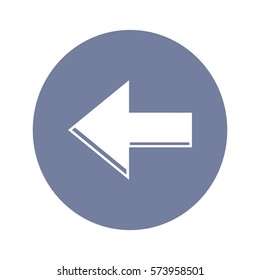 Bogensymbol im trendigen, flachen Stil einzeln. Pfeilsymbol für Ihre Website-Design, Logo, App, UI. Vektorgrafik, EPS10.