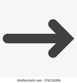 Arrow Icon in trendy flat style isolated on grey background. Arrow symbol for your web site design, logo, app, UI. Vector illustration, EPS10.