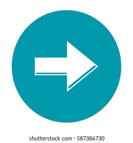 Ícone de seta isolado no estilo moderno. Símbolo de seta para design, logotipo, aplicativo, interface do usuário do seu site. Ilustração vetorial, EPS10.