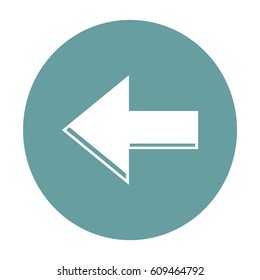 Bogensymbol im trendigen, flachen Stil einzeln. Pfeilsymbol für Ihre Website-Design, Logo, App, UI. Vektorgrafik, EPS10.