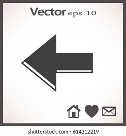 Arrow Icon in trendy flat style isolated. Arrow symbol for your web site design, logo, app, UI. Vector illustration, EPS10.