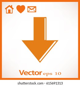 Arrow Icon in trendy flat style isolated. Arrow symbol for your web site design, logo, app, UI. Vector illustration, EPS10.